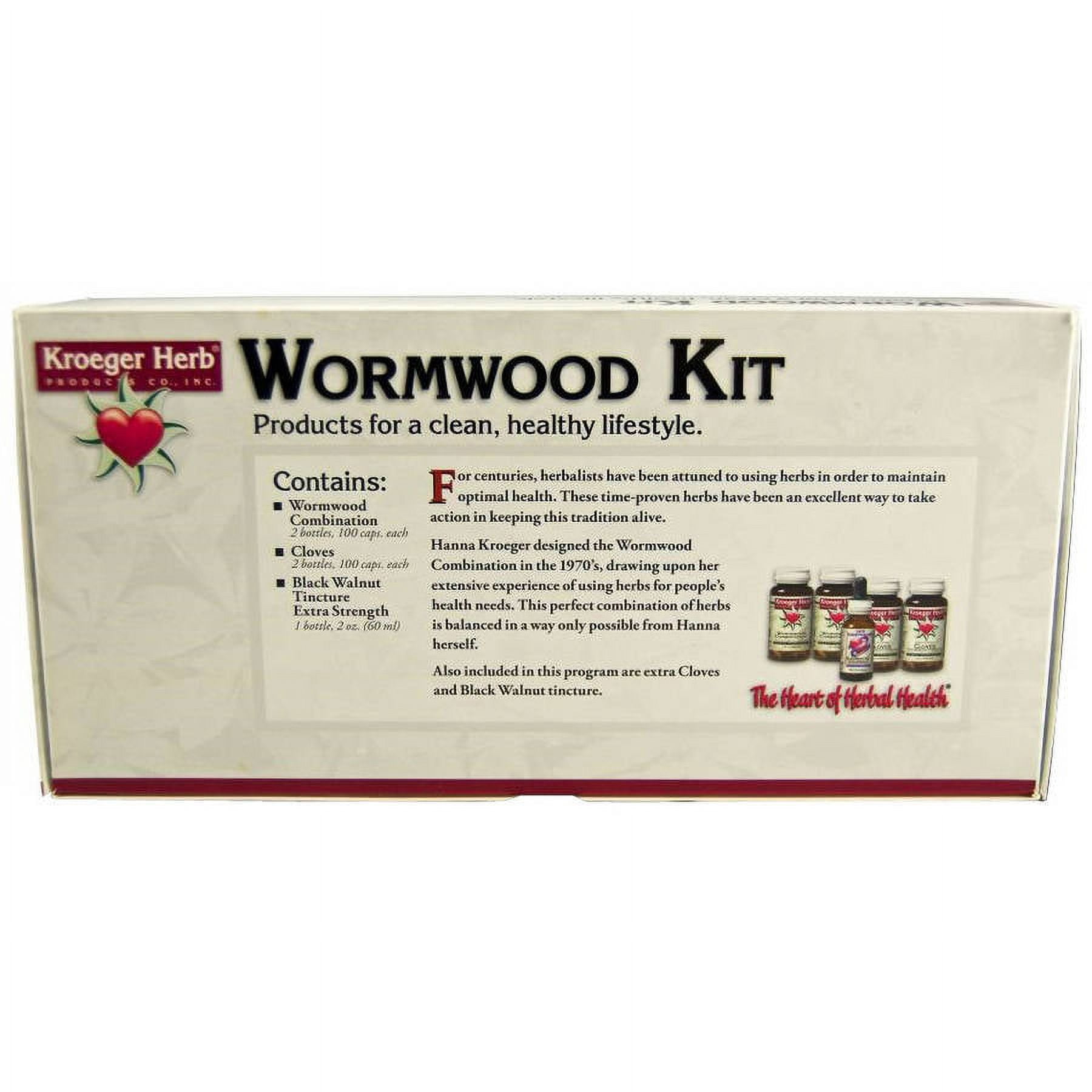 Kroeger Herb Wormwood Parasite Control Kit, 5 CT
