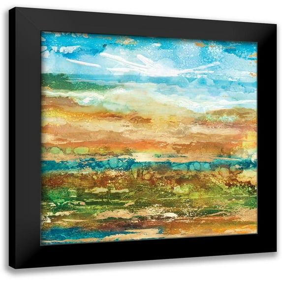 Kroeker, Wendy 20x20 Black Modern Framed Museum Art Print Titled - Field Stone I