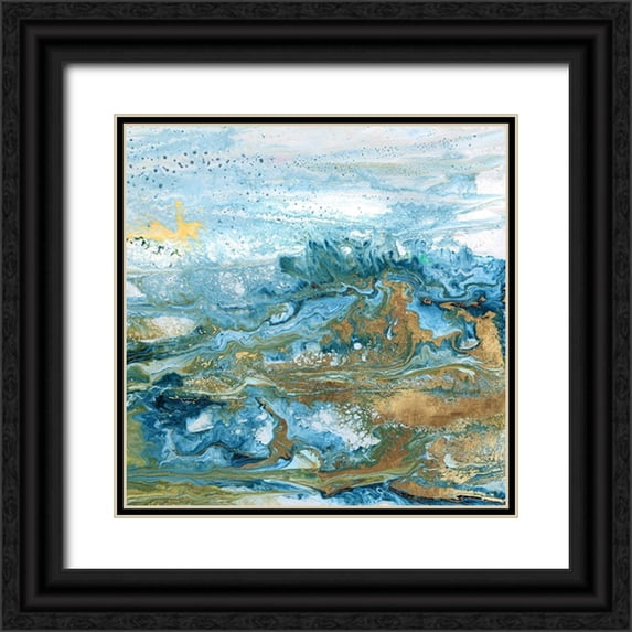 Kroeker, Wendy 26x26 Black Ornate Wood Framed with Double Matting Museum Art Print Titled - Geode II