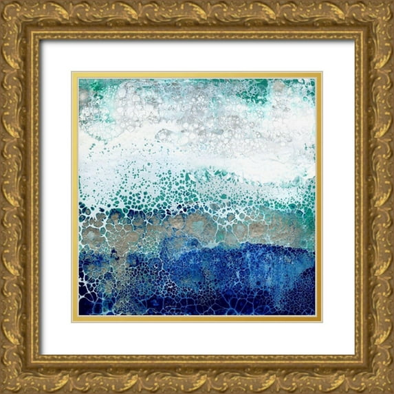 Kroekerm, Wendy 15x15 Gold Ornate Wood Framed with Double Matting Museum Art Print Titled - Caribbean Sunrise