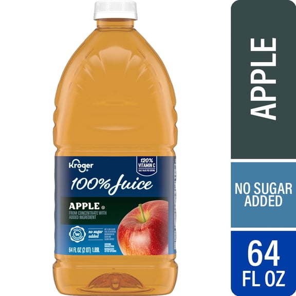 Kroger 100% Apple Juice 64 fl oz - Pack of 1