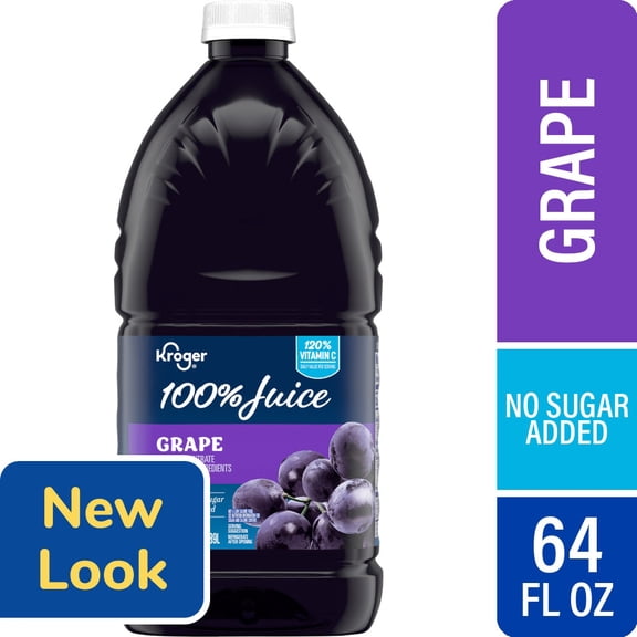 Kroger 100% Grape Juice 64 fl oz - Pack of 1