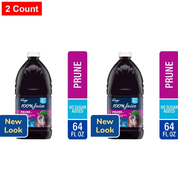 Kroger 100% Prune Juice 64 fl oz - 2 count