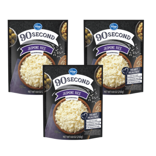 Kroger 90 Second Jasmine Rice, 3 pcs