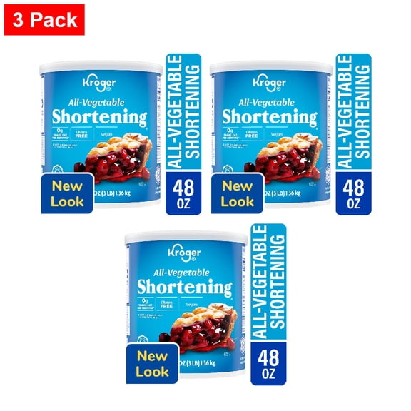 Kroger All-Vegetable Shortening 48 oz - 3 Pack