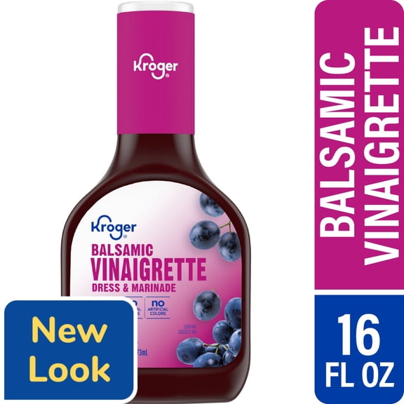 Kroger Balsamic Vinaigrette Salad Dressing & Marinade 16 fl oz - Pack of 1