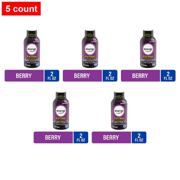 Kroger Berry Energy Drink Shot Bottle 2 fl oz - 5 count