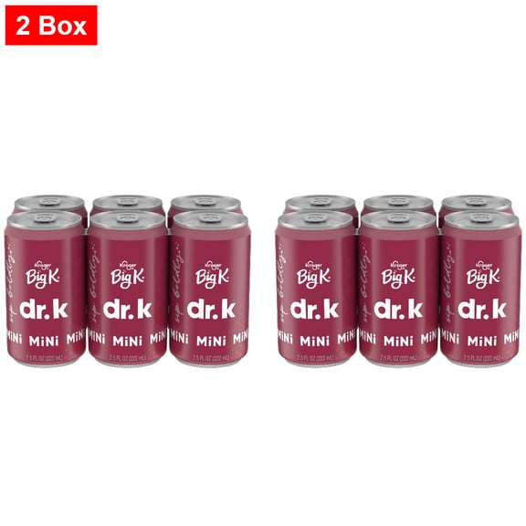 Kroger Big K Dr K Mini Cans 6 CT / 7.5 fl oz - 2 Box