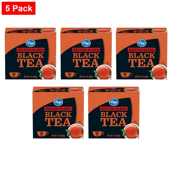 Kroger British Blend Black Tea Bags 80 ct - 5 Pack
