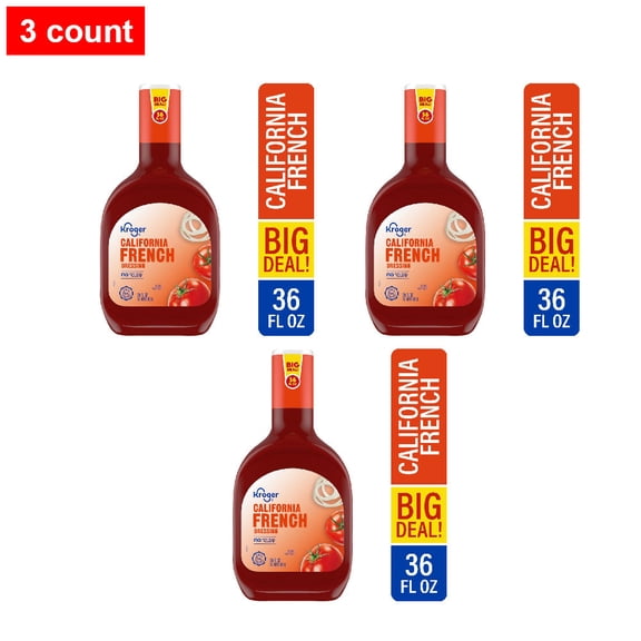Kroger California French Style Dressing 36 fl oz - 3 count