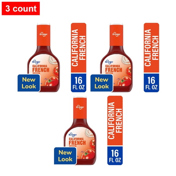 Kroger California French Style Salad Dressing 16 fl oz - 3 count