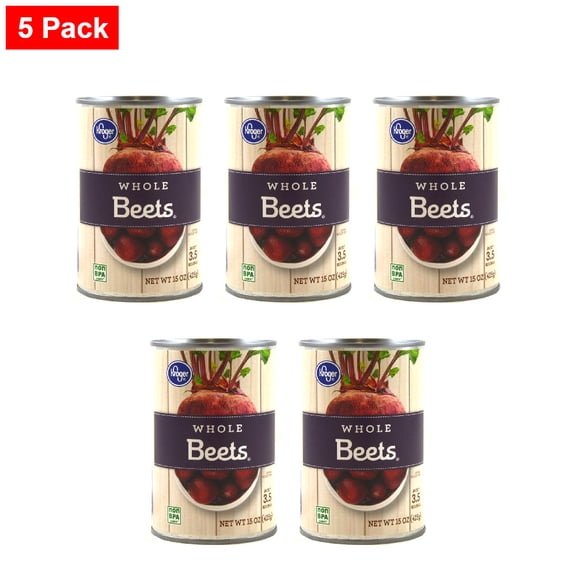 Kroger Canned Whole Beets 15 oz - 5 Pack