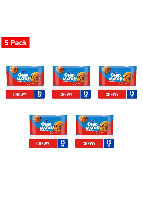 ChipMates Chewy Chocolate Chip Cookies 15 oz - 5 Pack