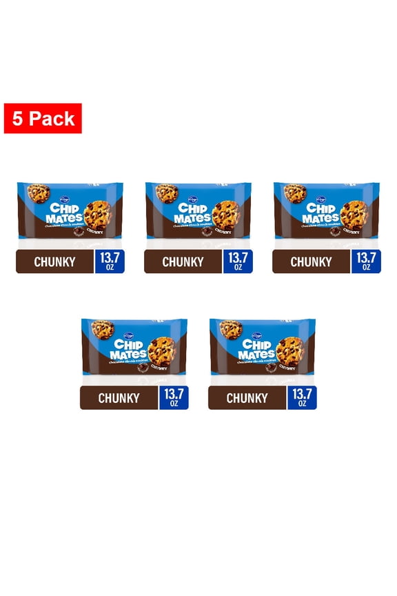 ChipMates Chunky Chocolate Chip Cookies 13.75 oz - 5 Pack