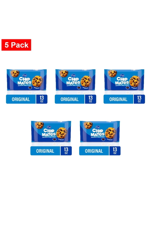 ChipMates Original Chocolate Chip Cookies 13 oz - 5 Pack
