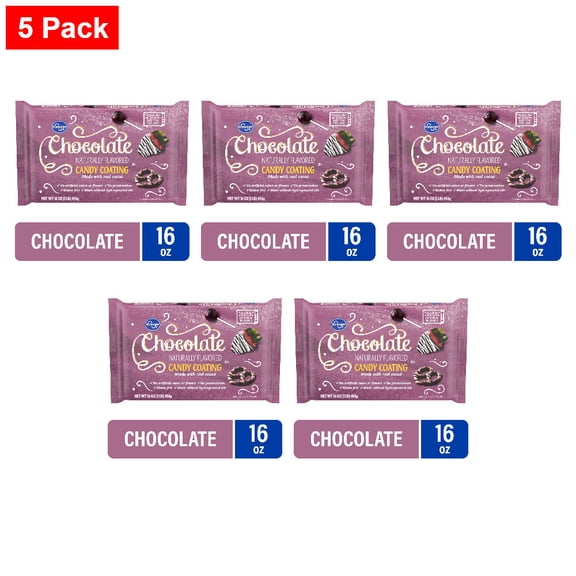 Kroger Chocolate Candy Coating 16 oz - 5 Pack
