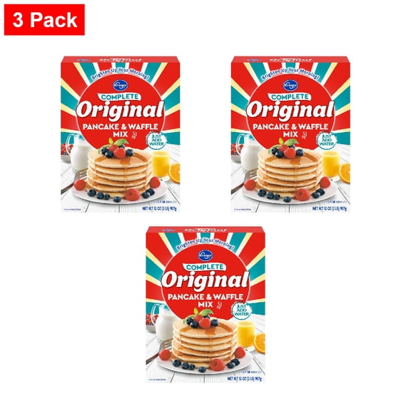 Kroger Complete Original Pancake & Waffle Mix 32 oz - 3 Pack