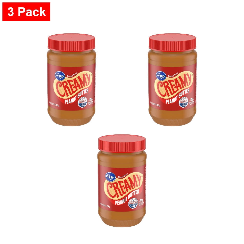 Kroger Creamy Peanut Butter 40 oz - 3 Pack