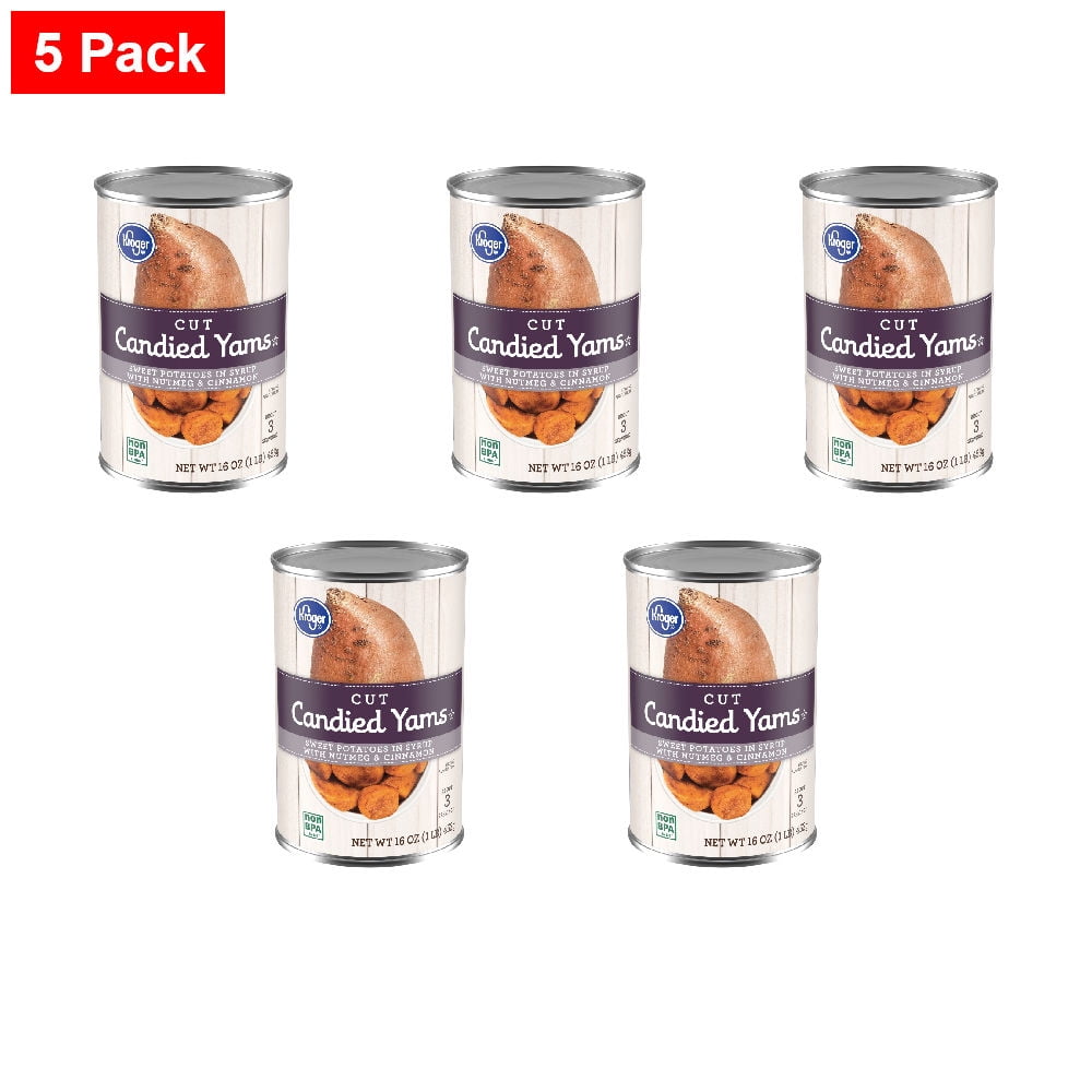 Kroger Cut Candied Sweet Potato Yams 16 oz - 5 Pack