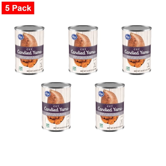Kroger Cut Candied Sweet Potato Yams 16 oz - 5 Pack