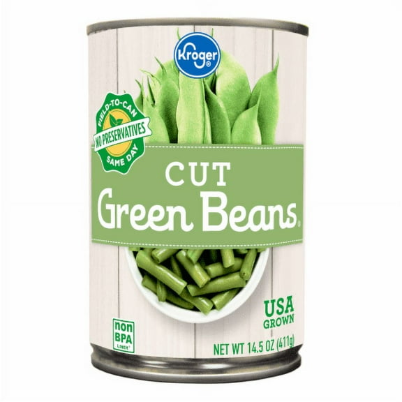 Kroger Cut Canned Green Beans 14.5 oz