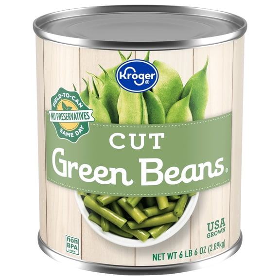 Kroger Cut Green Beans 102 oz - Pack of 1