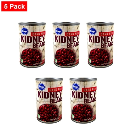 Kroger Dark Red Kidney Beans 15.5 oz - 5 Pack