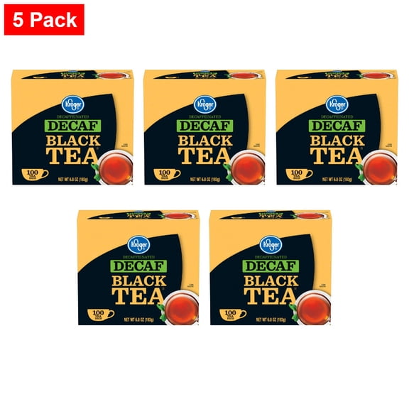Kroger Decaf Black Tea Bags 100 ct - 5 Pack