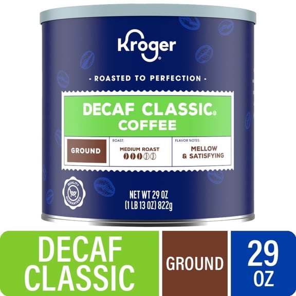 Kroger Decaf Classic Medium Roast Ground Coffee 29 oz - Pack of 1