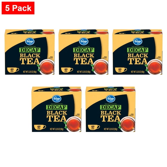 Kroger Decaffeinated Black Tea Bags 48 ct - 5 Pack