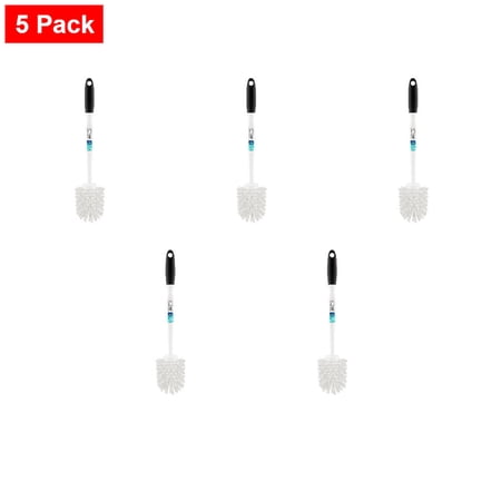 Kroger Designer Toilet Bowl Brush - White/Black 1 ct - 5 Pack