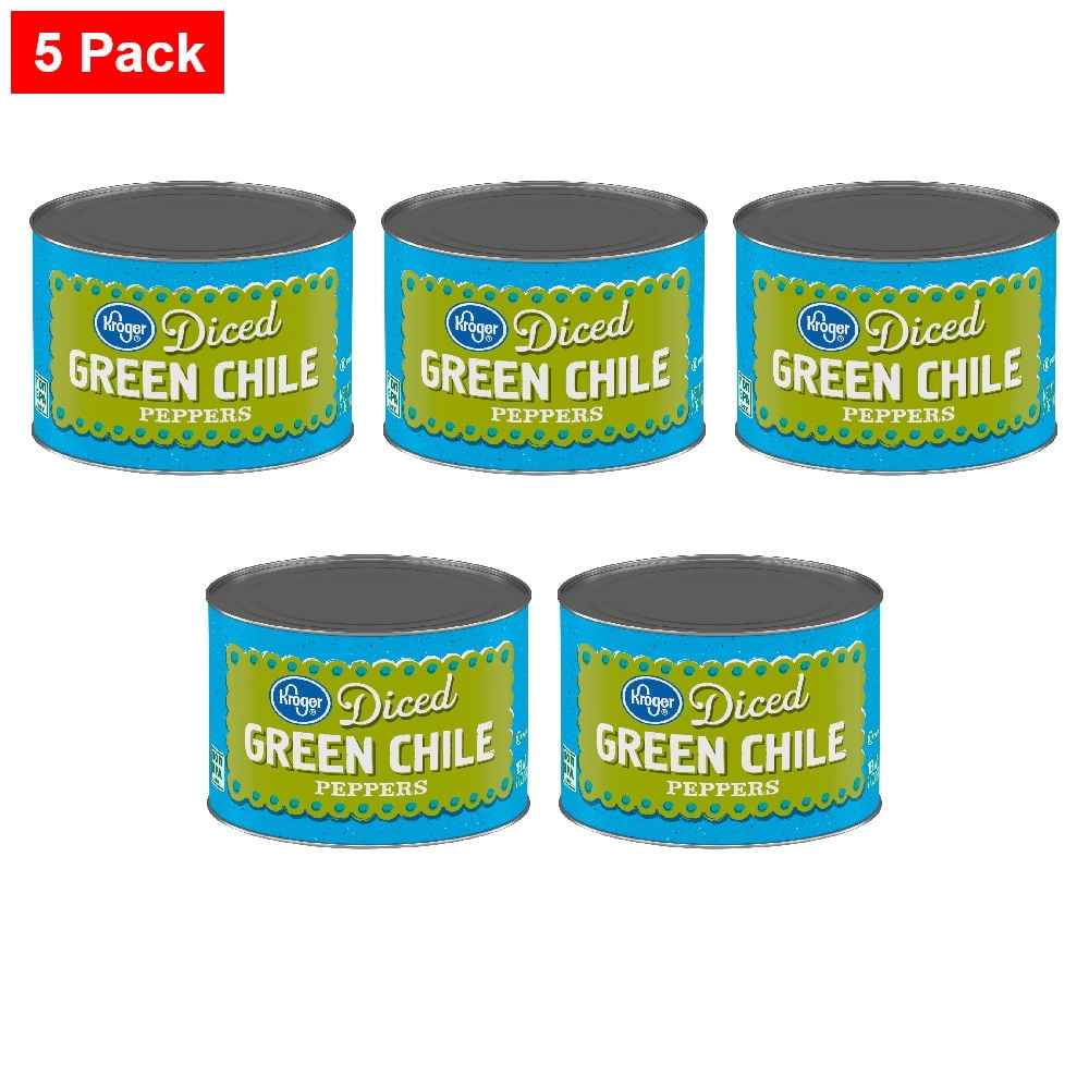 Kroger Diced Green Chile Peppers 7 oz - 5 Pack