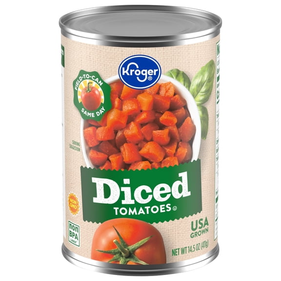 Kroger Diced Tomatoes 14.5 oz - Pack of 1