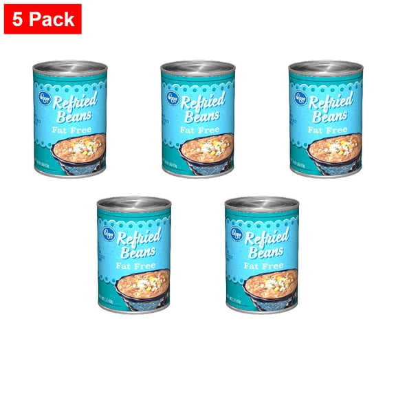 Kroger Fat Free Refried Beans 16 oz - 5 Pack