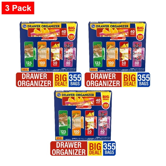 Kroger Food Storage Assorted Multi Pack 355 ct - 3 Pack