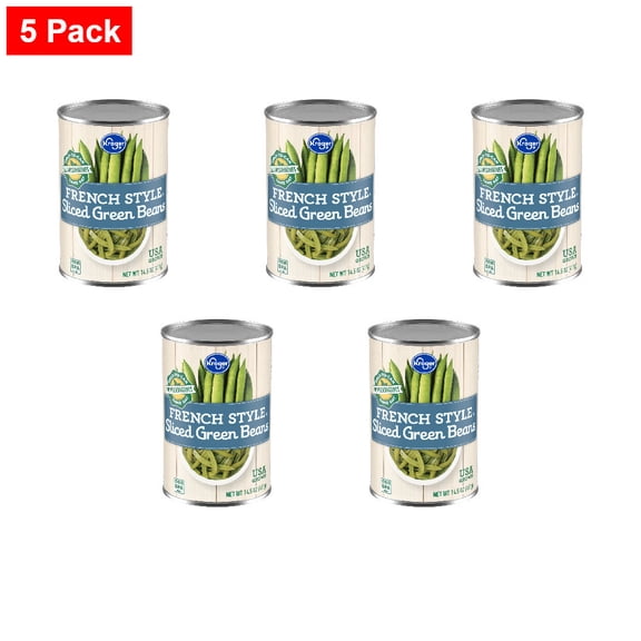 Kroger French Style Sliced Green Beans 14.5 oz - 5 Pack