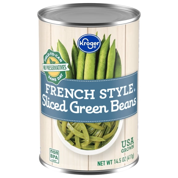 Kroger French Style Sliced Green Beans 14.5 oz - Pack of 1
