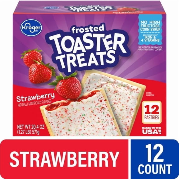 Kroger Frosted Strawberries Toaster Treats