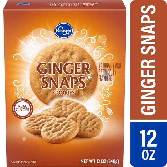 Kroger Ginger Snaps Cookies 12 oz - Pack of 1