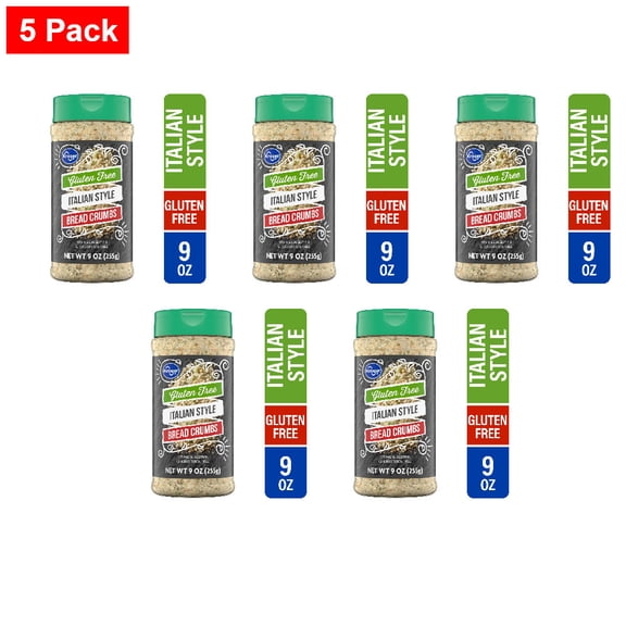 Kroger Gluten Free Italian Style Bread Crumbs 9 oz - 5 Pack