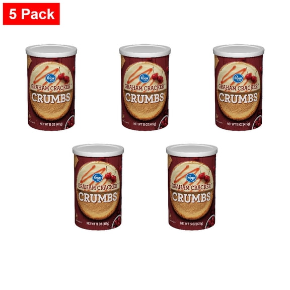 Kroger Graham Cracker Crumbs 15 oz - 5 Pack