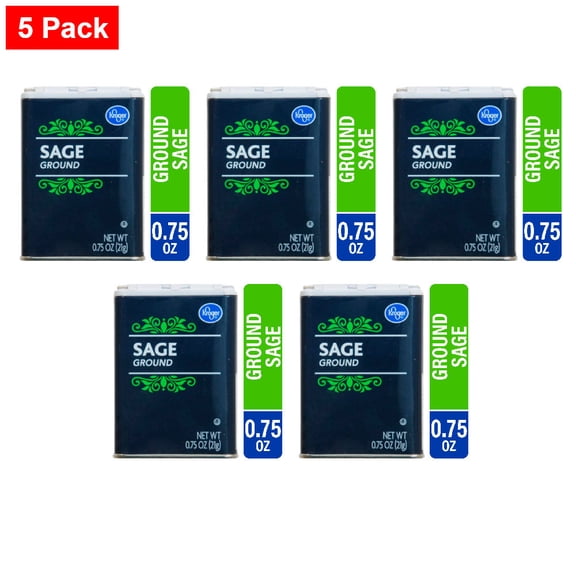 Kroger Ground Sage Shaker 0.75 oz - 5 Pack