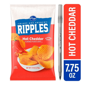 Kroger Hot Cheddar Potato Chips