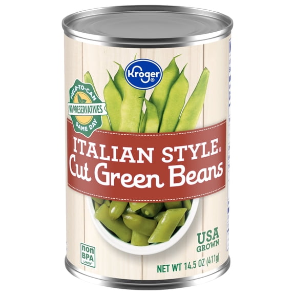 Kroger Italian Style Cut Green Beans 14.5 oz - Pack of 1