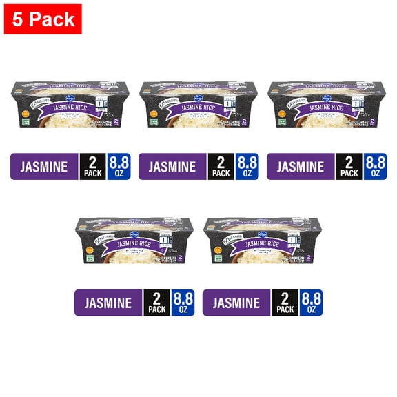 Kroger Jasmine Rice Cups 2 ct / 4.4 oz - 5 Pack