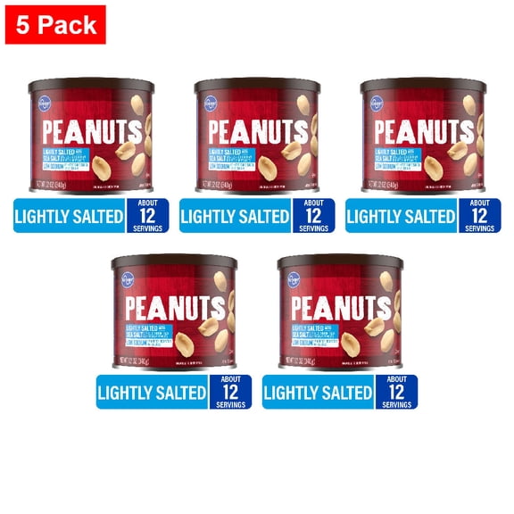 Kroger Lightly Salted Peanuts 12 oz - 5 Pack