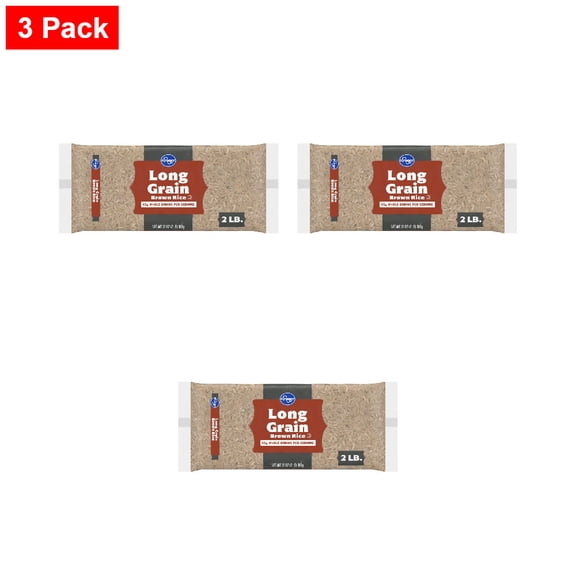 Kroger Long Grain Brown Rice 32 oz - 3 Pack