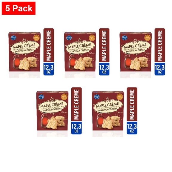 Kroger Maple Creme Sandwich Cookies 12.3 oz - 5 Pack