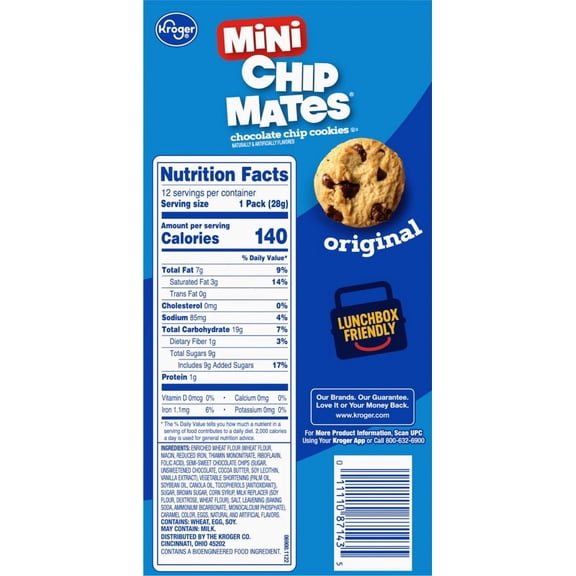 Kroger Mini Chip Mates Snack Packs 12 ct / 1 oz - Pack of 1