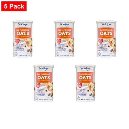 Kroger Old Fashioned Oats 18 oz - 5 Pack